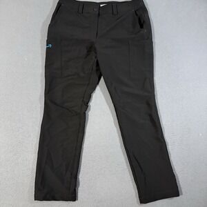 Luly Yang Amazon Pants Womens Large Black Cargo Utility Stretch Uniform